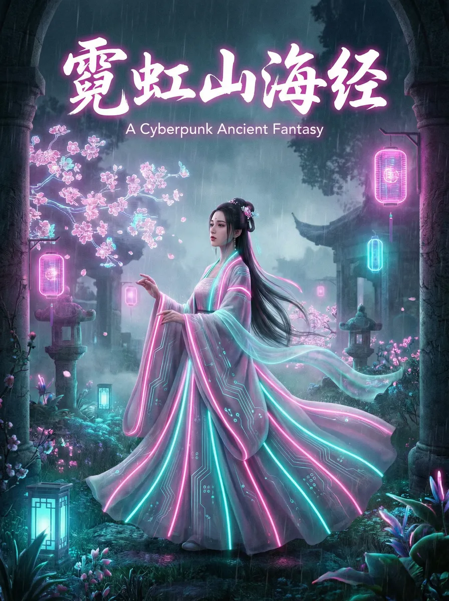 电影密林追击 古风奇缘短剧 - 霓虹山海经海报